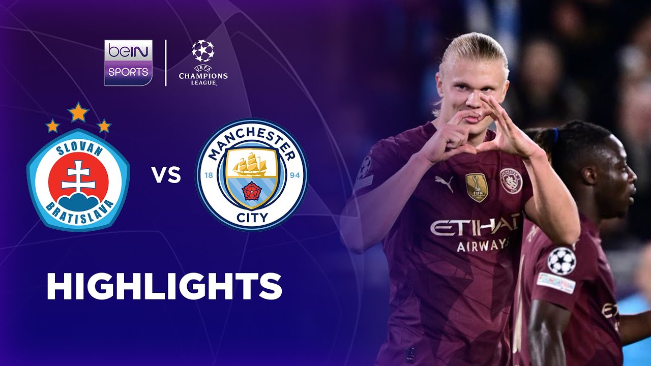 Slovan Bratislava 0-4 Manchester City | Champions League 24/25 Match Highlights